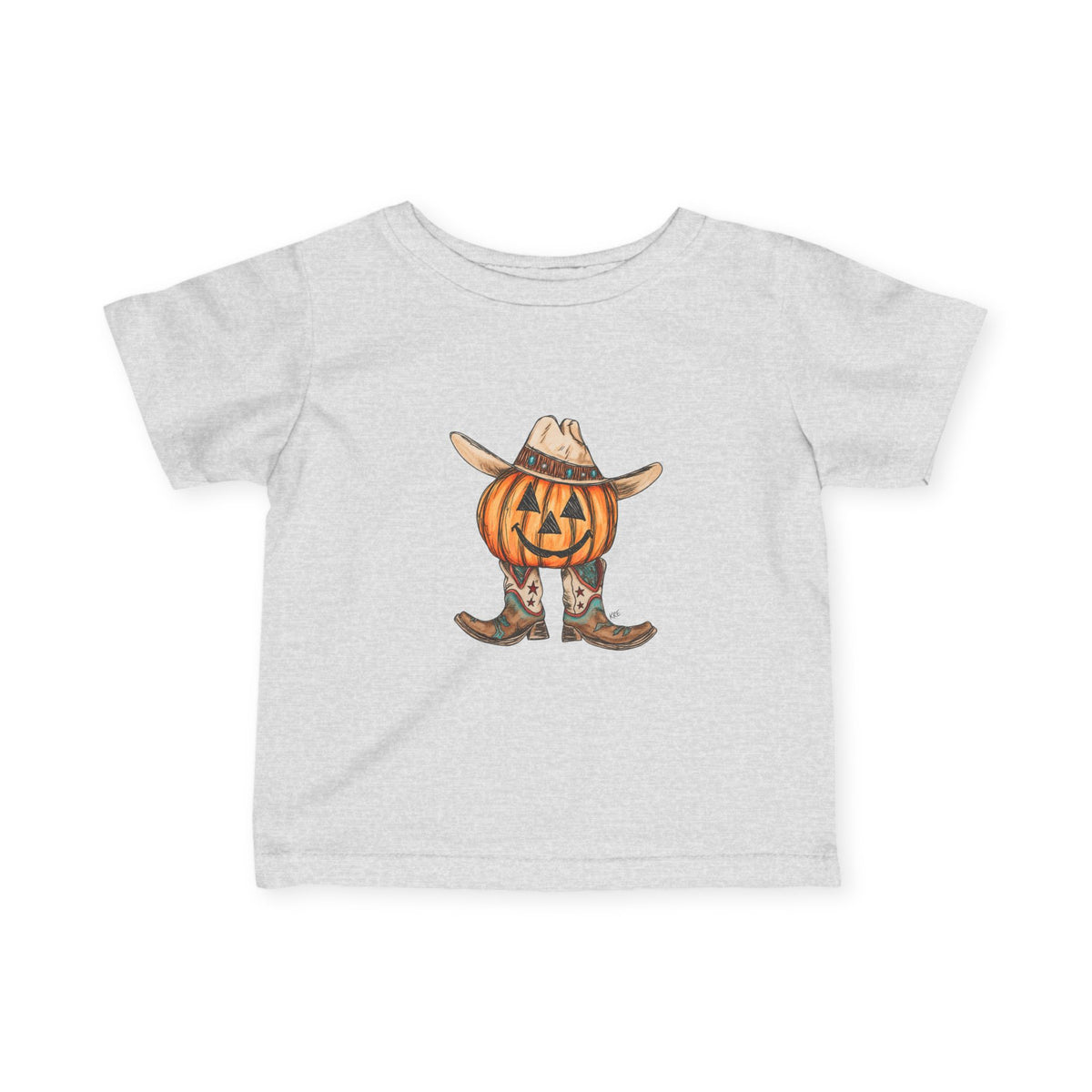 Cowboy pumpkin toddler shirt