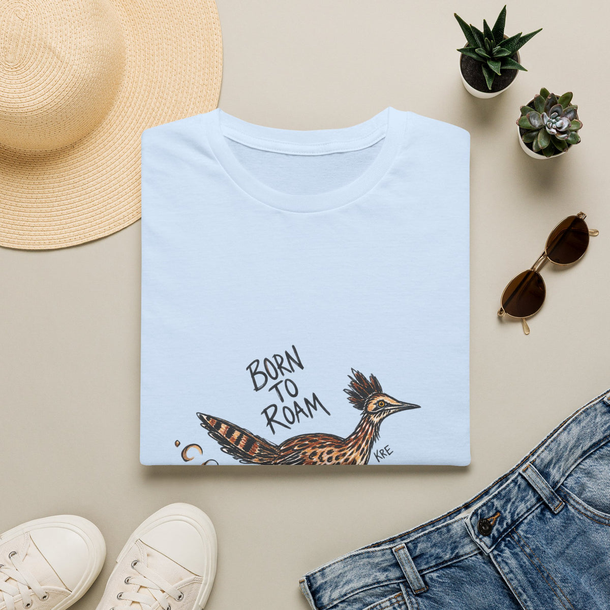 Born to roam roderunner T-shirt with color