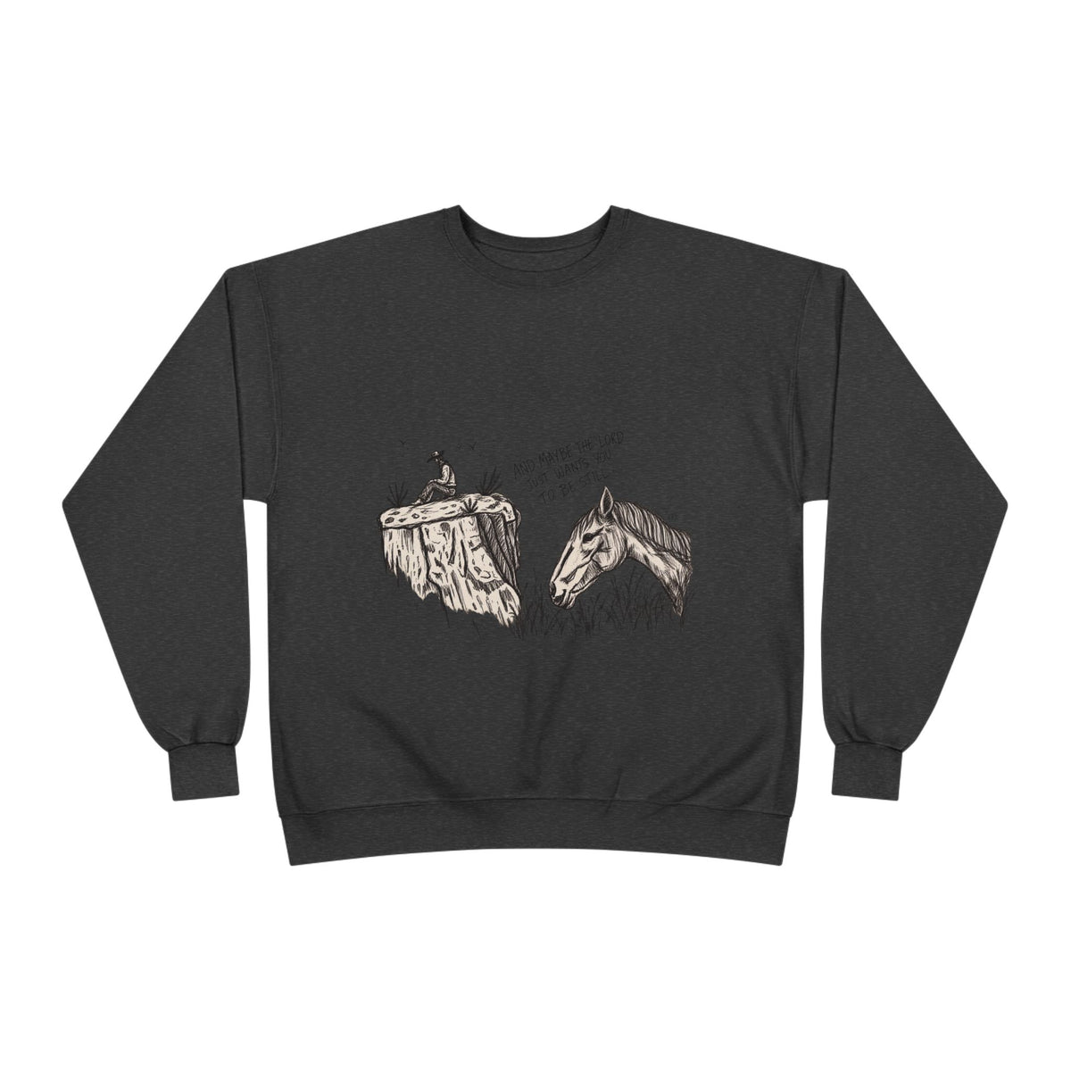 In the stillness crewneck