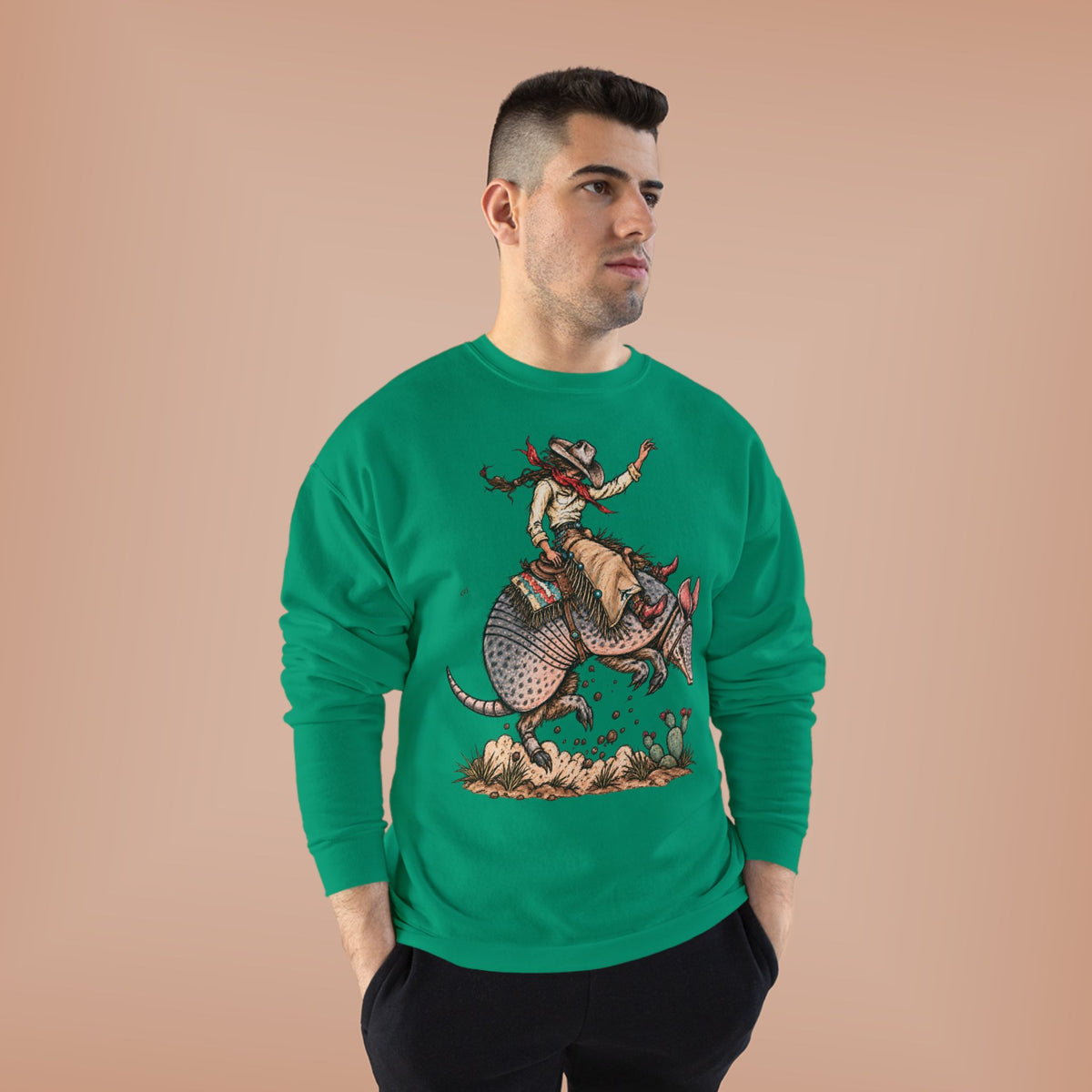 Buckin dillo crewneck