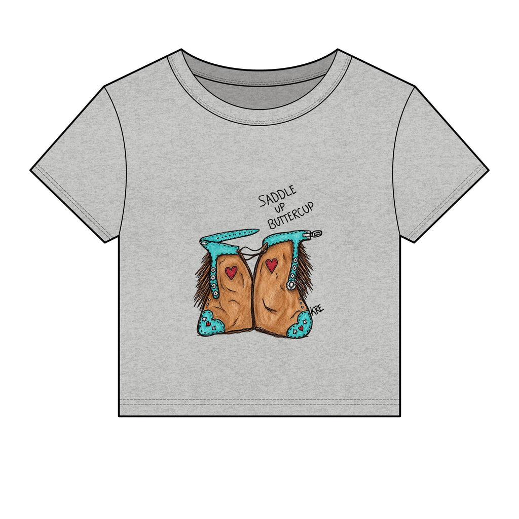Saddle up buttercup baby tee