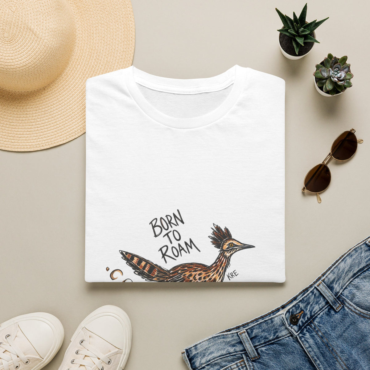 Born to roam roderunner T-shirt with color