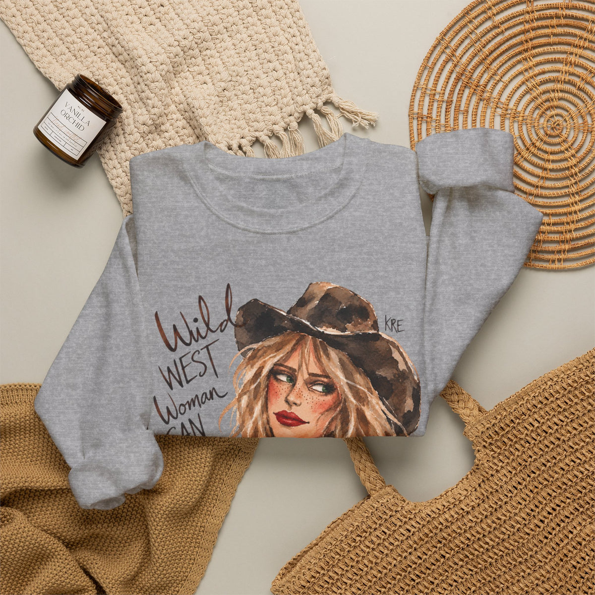 Wild West woman can not be tamed crewneck