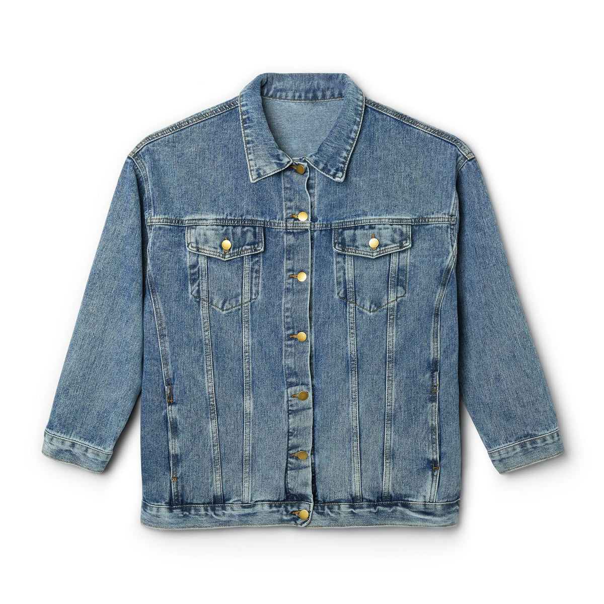 Zebra horse denim jacket