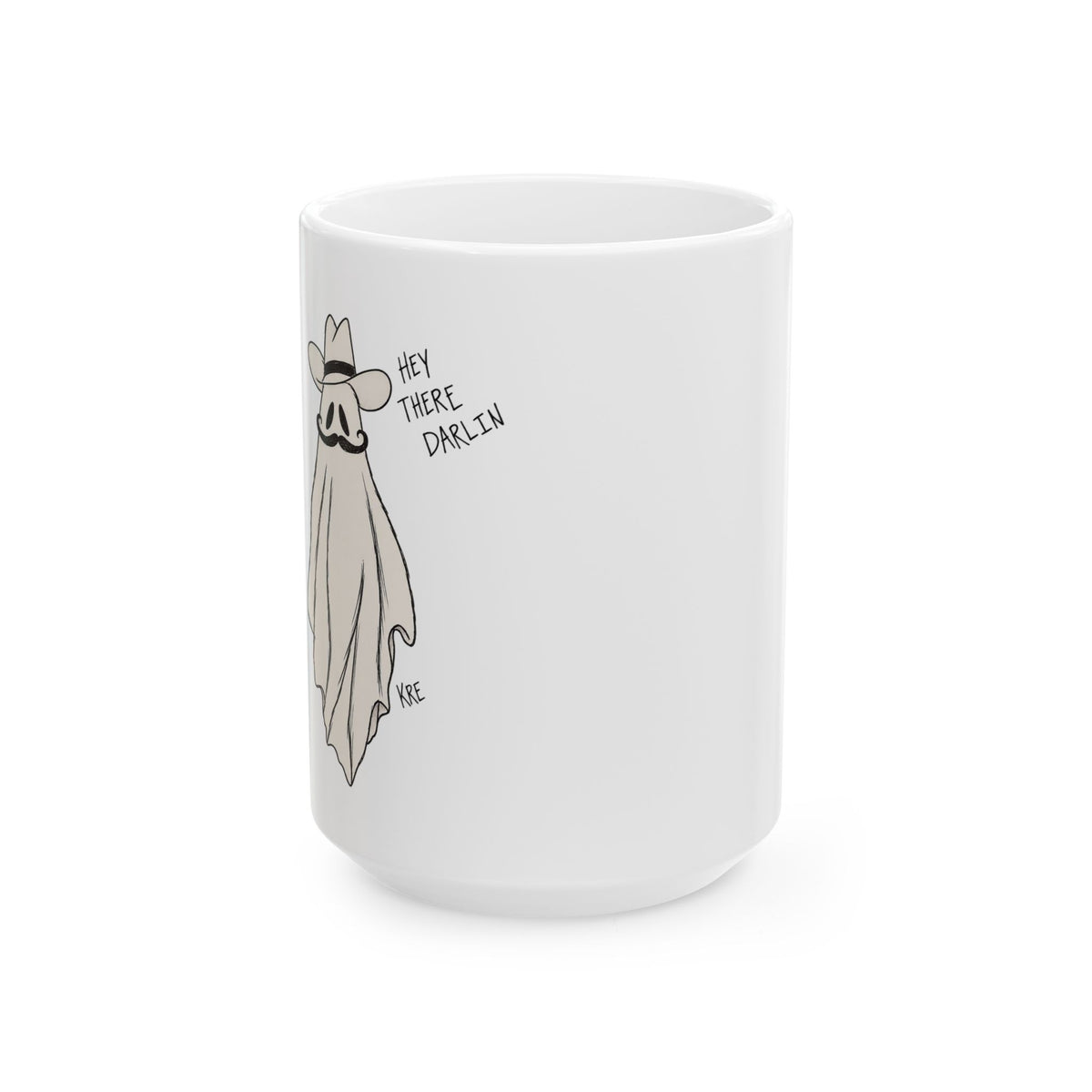 Ghosting cowboy ceramic mug