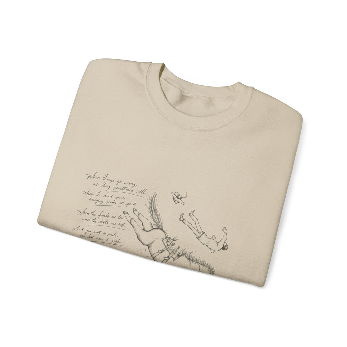 Don’t quit cowboy Unisex Heavy Blend™ Crewneck Sweatshirt