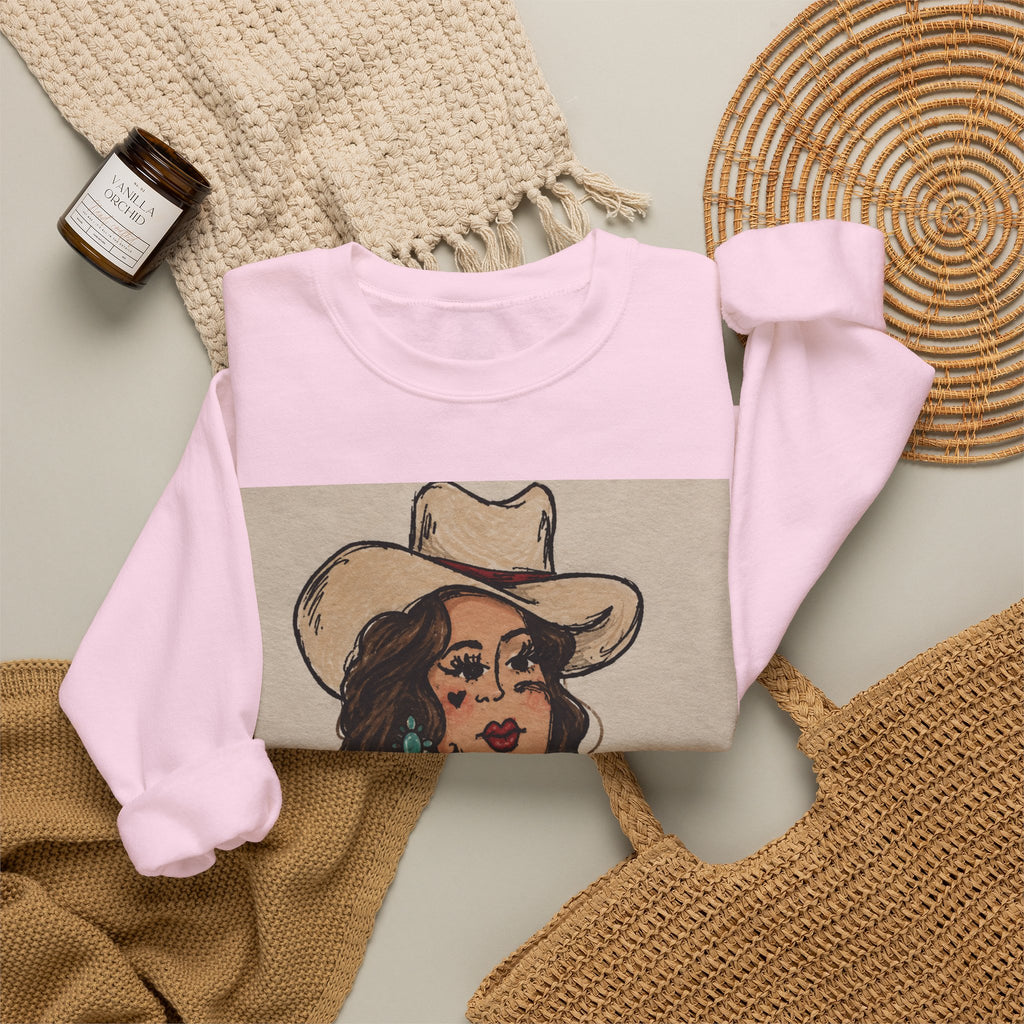 Rodeo rose crewneck