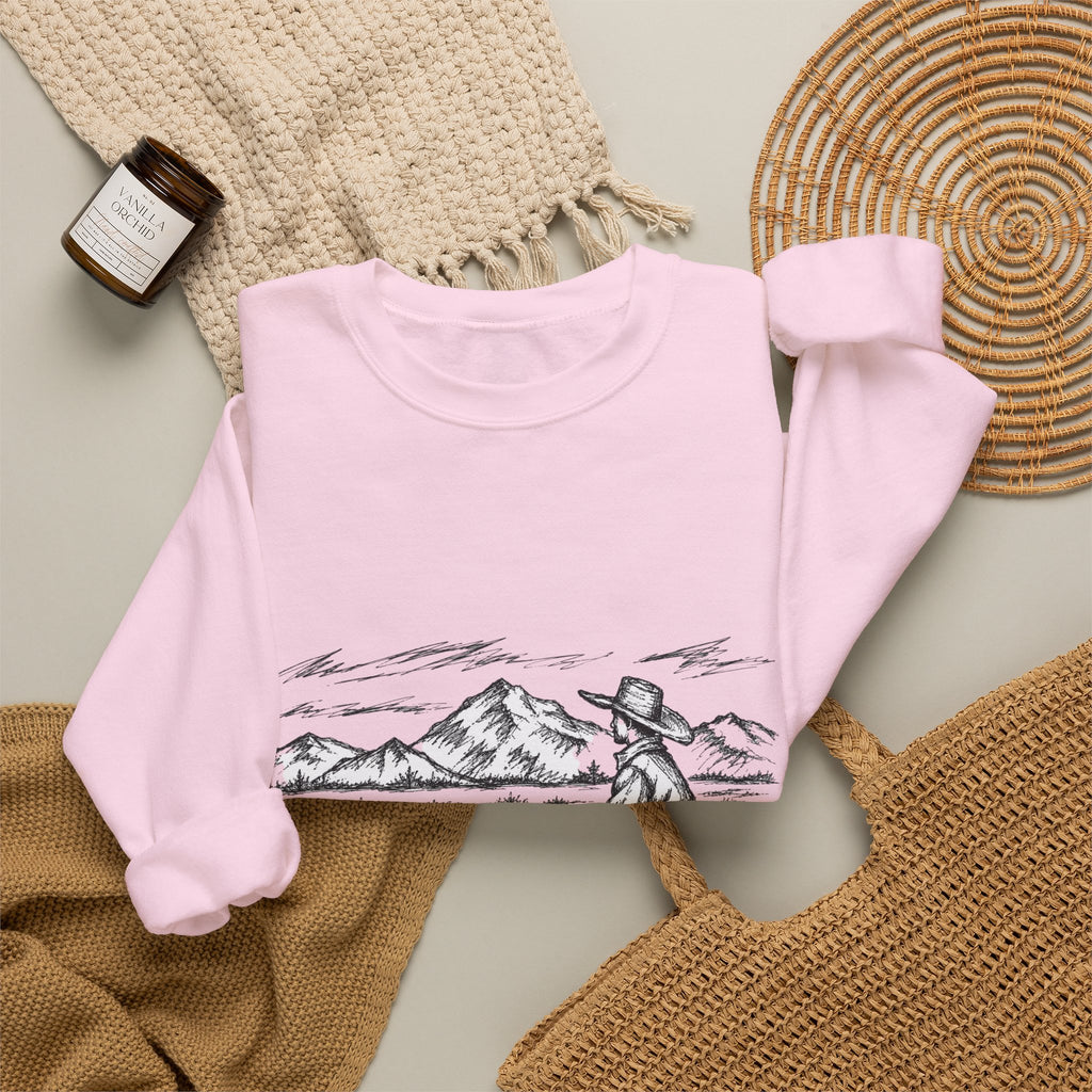 Western solitude crewneck