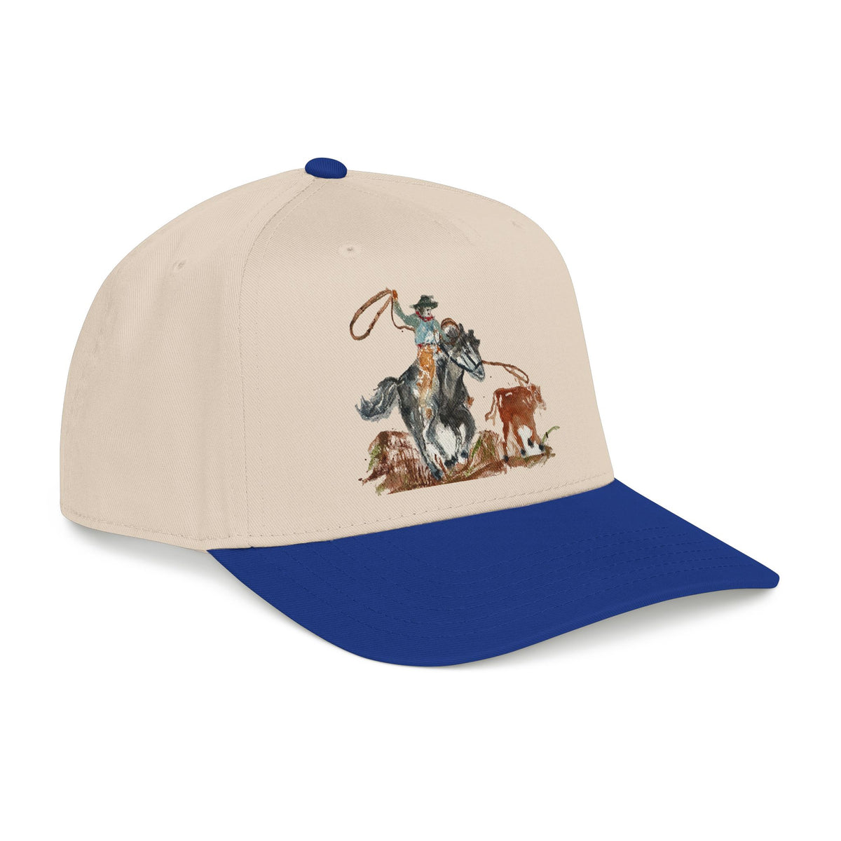 Roper watercolor baseball cap by Paula Emry-burtt