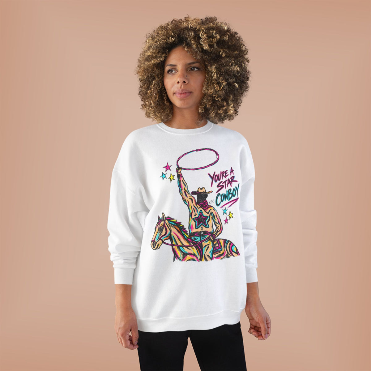 Star cowboy crewneck