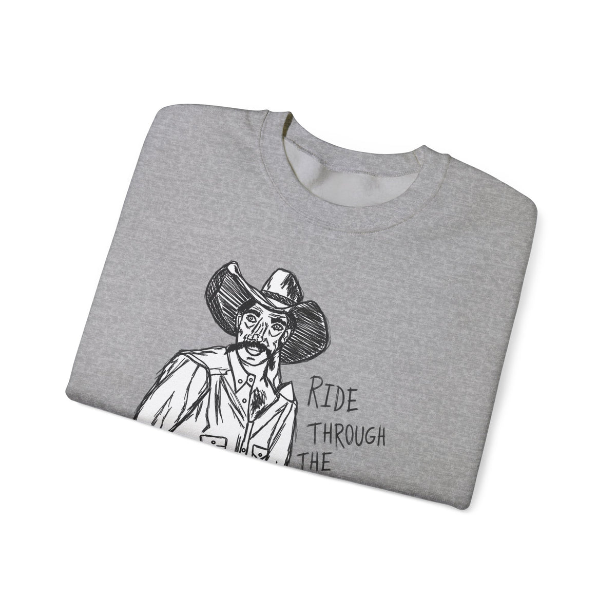 Ride through the hard days suicide prevention crewneck