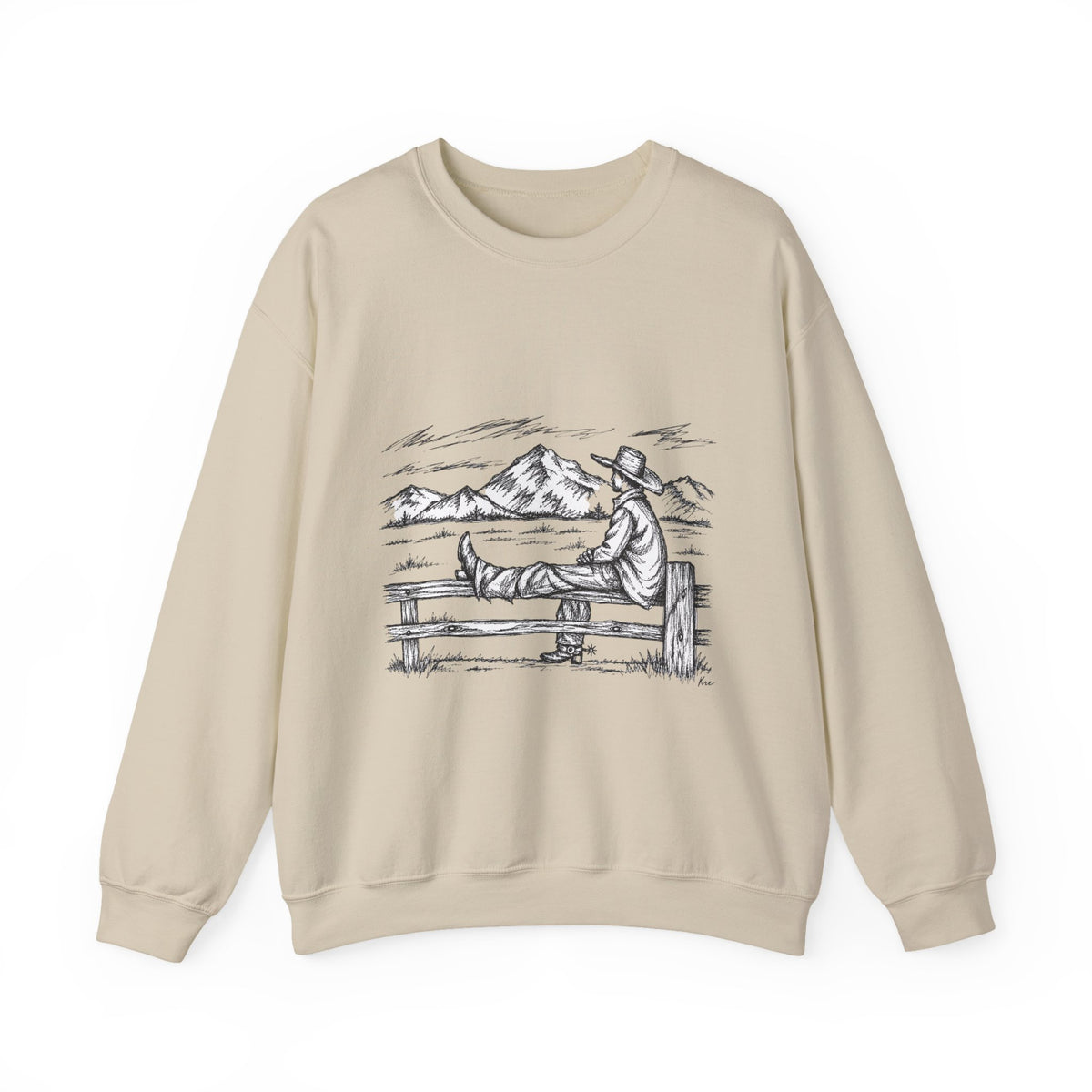 Western solitude crewneck