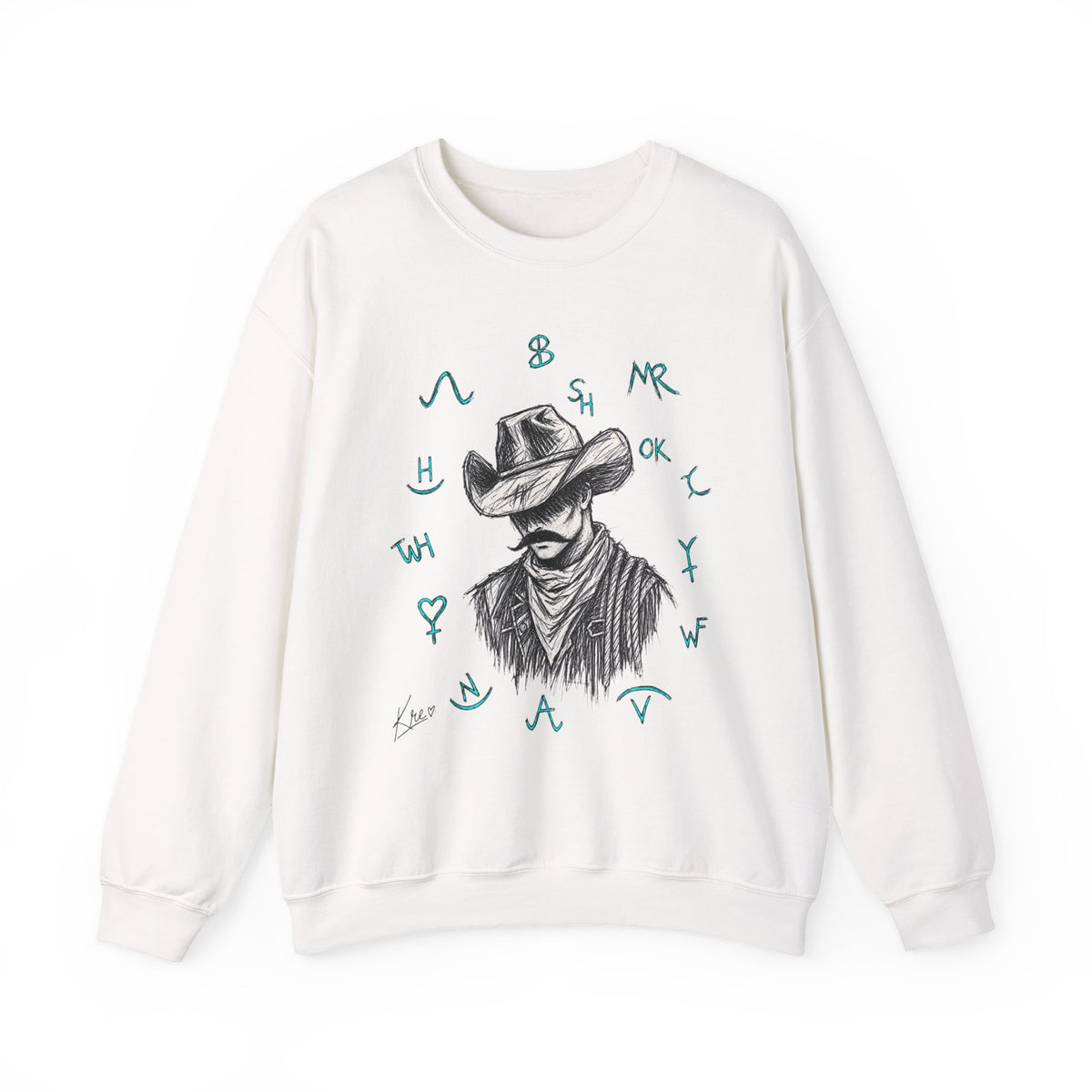 Branded cowboy sweater