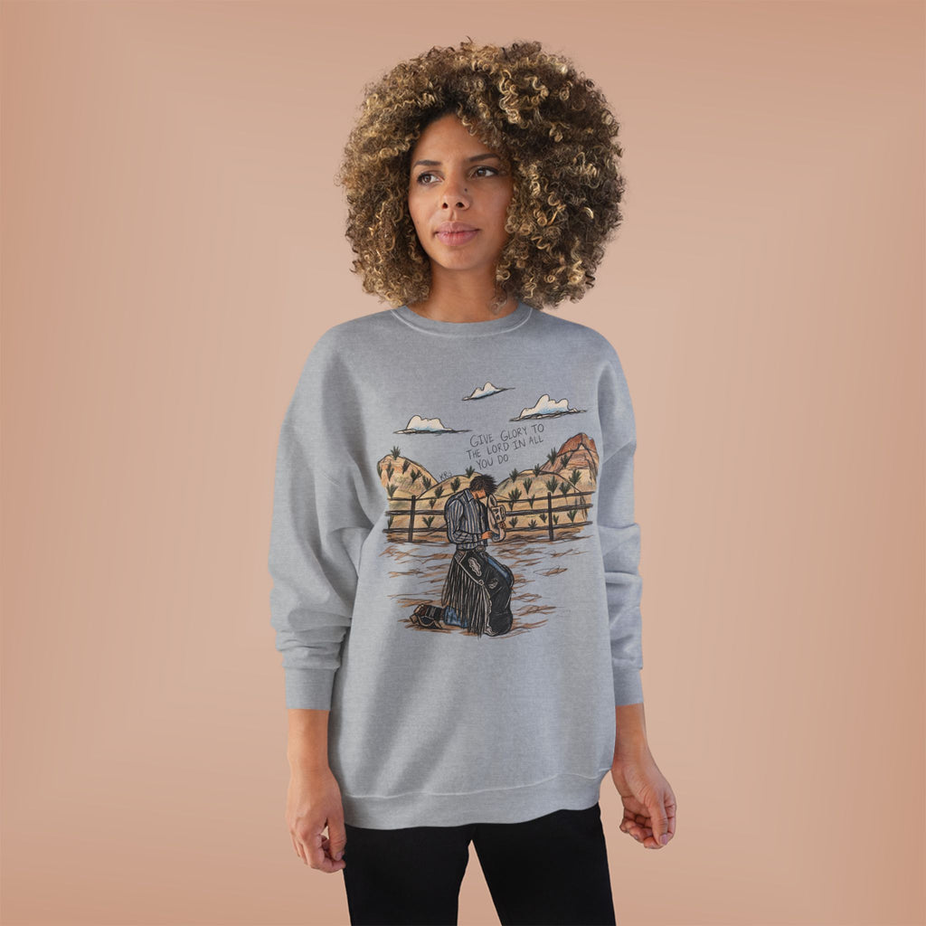 Give glory to the Lord crewneck
