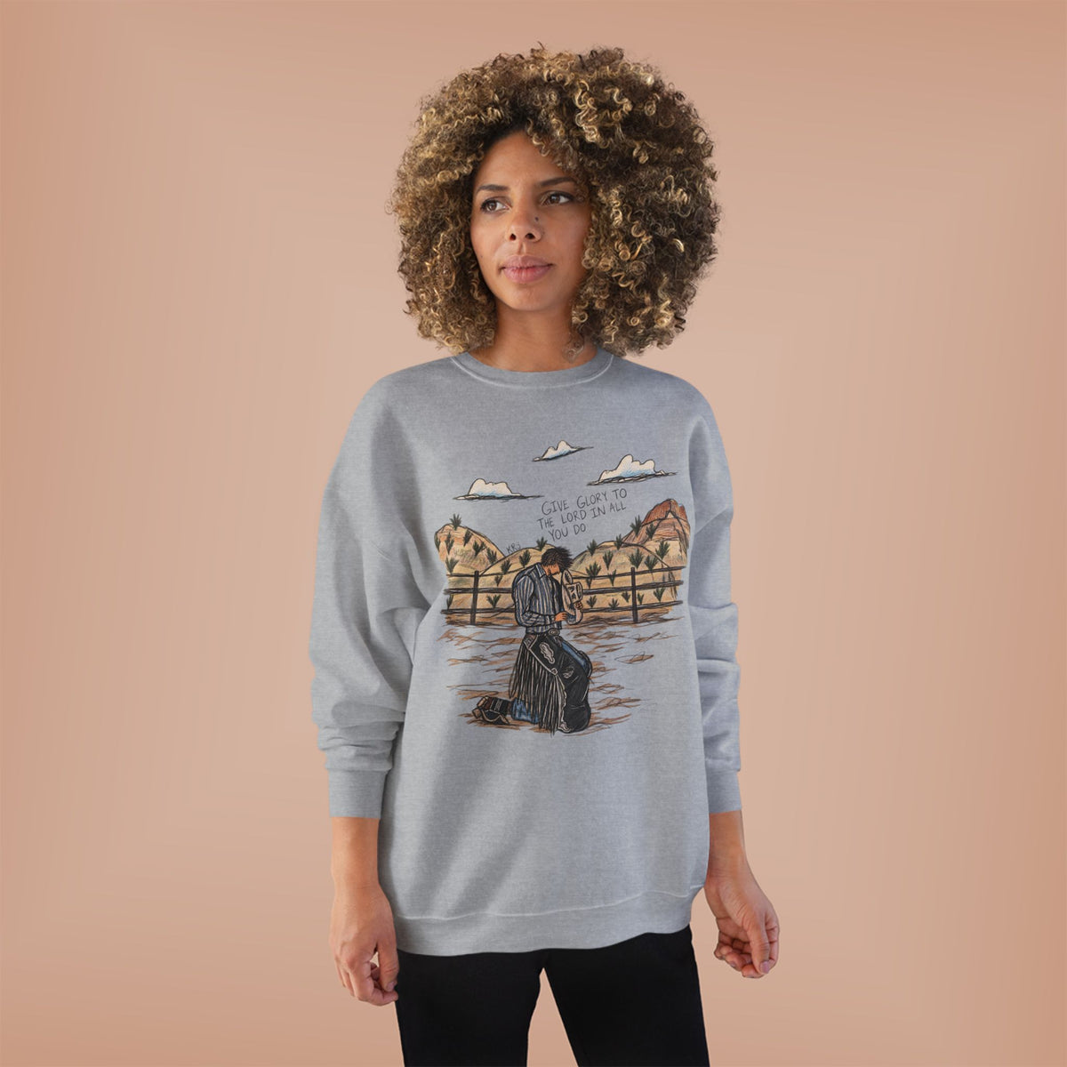 Give glory to the Lord crewneck
