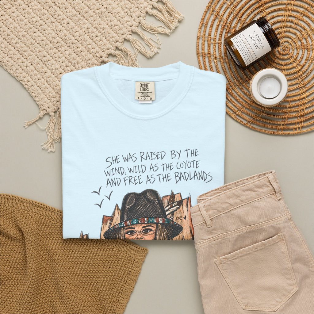 She was as free as the badlands T-shirt