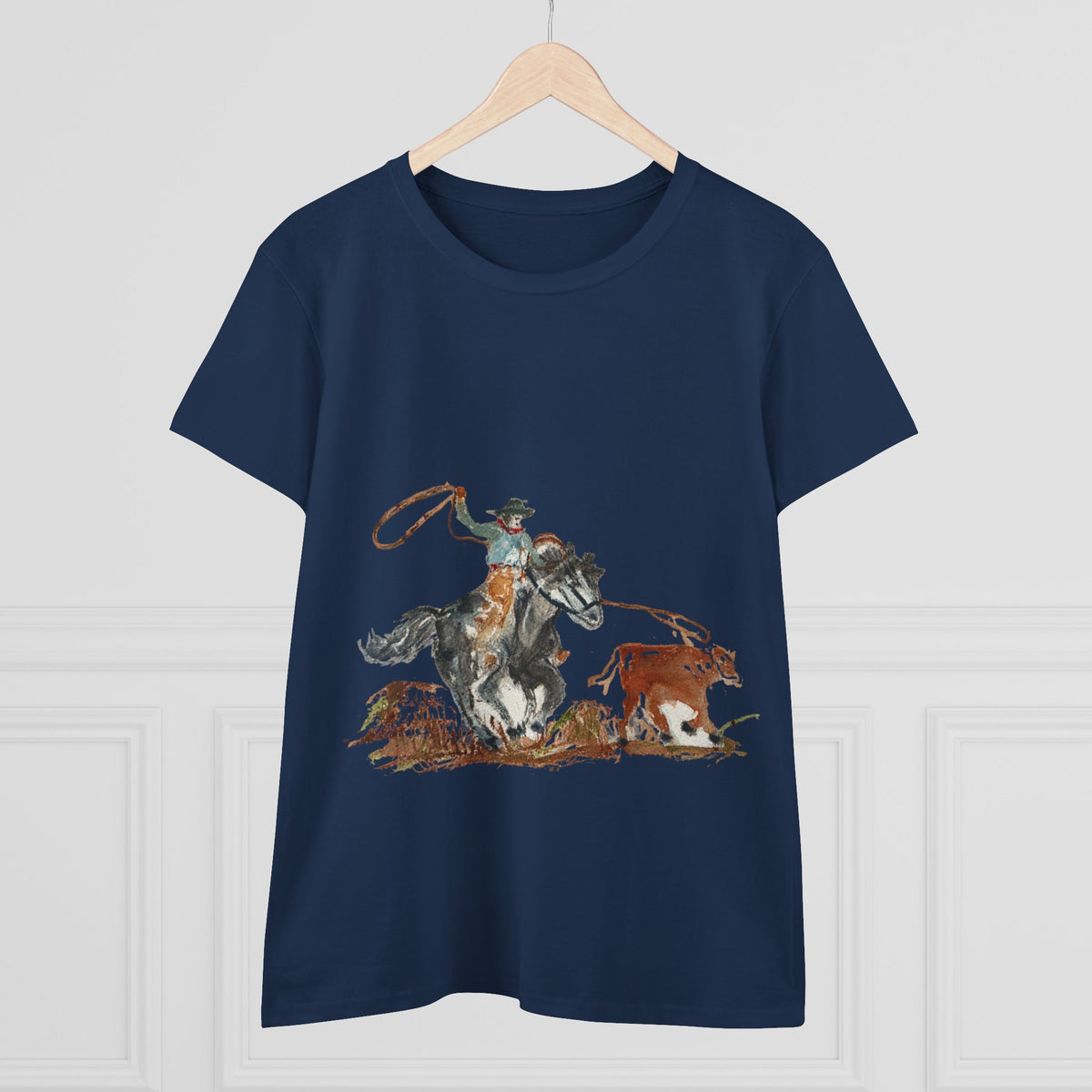 Roper cotton tee watercolor Paula Emry-burtt