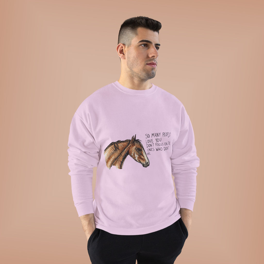 You are loved crewneck with color