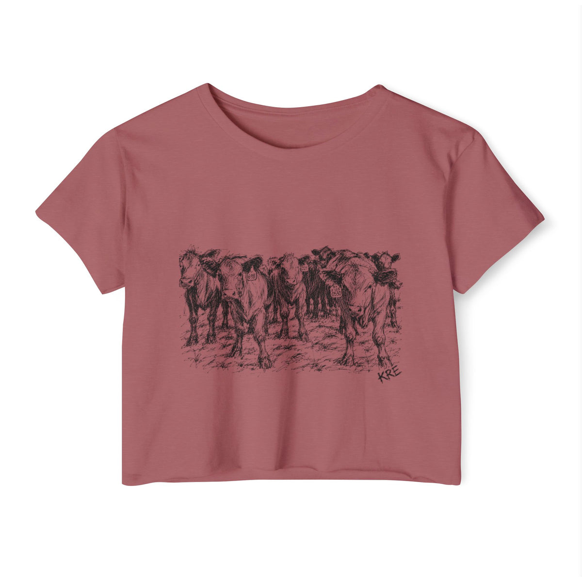 Among the herd crop top
