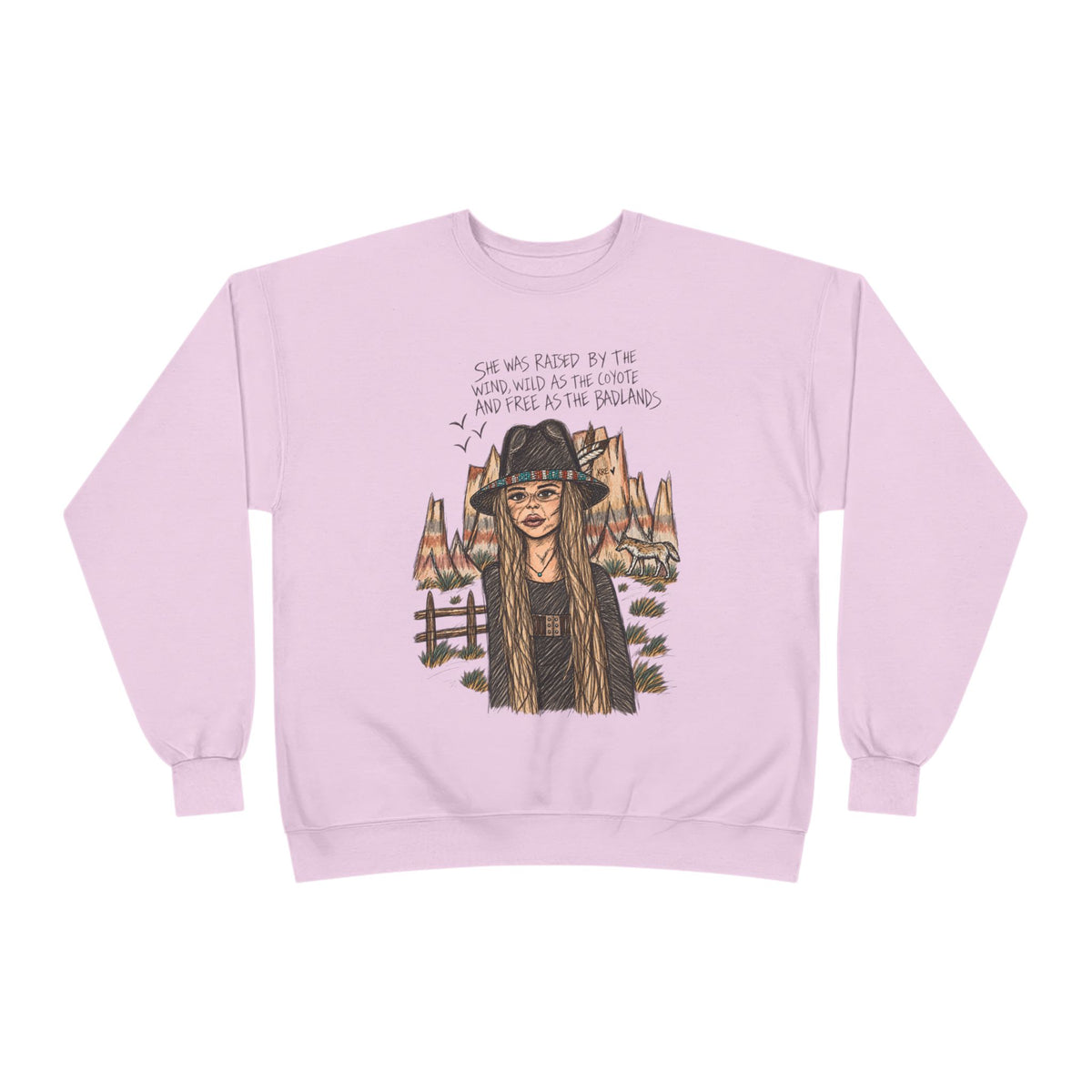 She was as free as the badlands crewneck