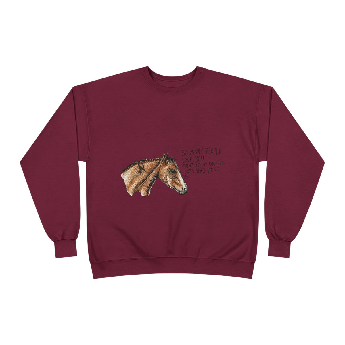 You are loved crewneck with color