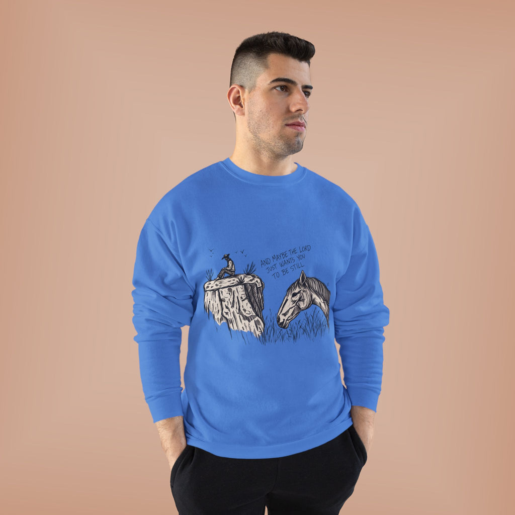 In the stillness crewneck