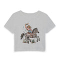 Zebra dessert woman’s baby tee