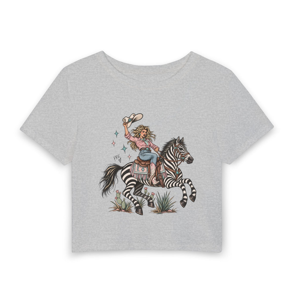 Zebra dessert woman’s baby tee