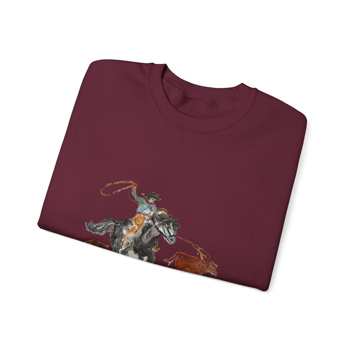 Roper Crewneck Sweatshirt watercolor by Paula Emry-burtt