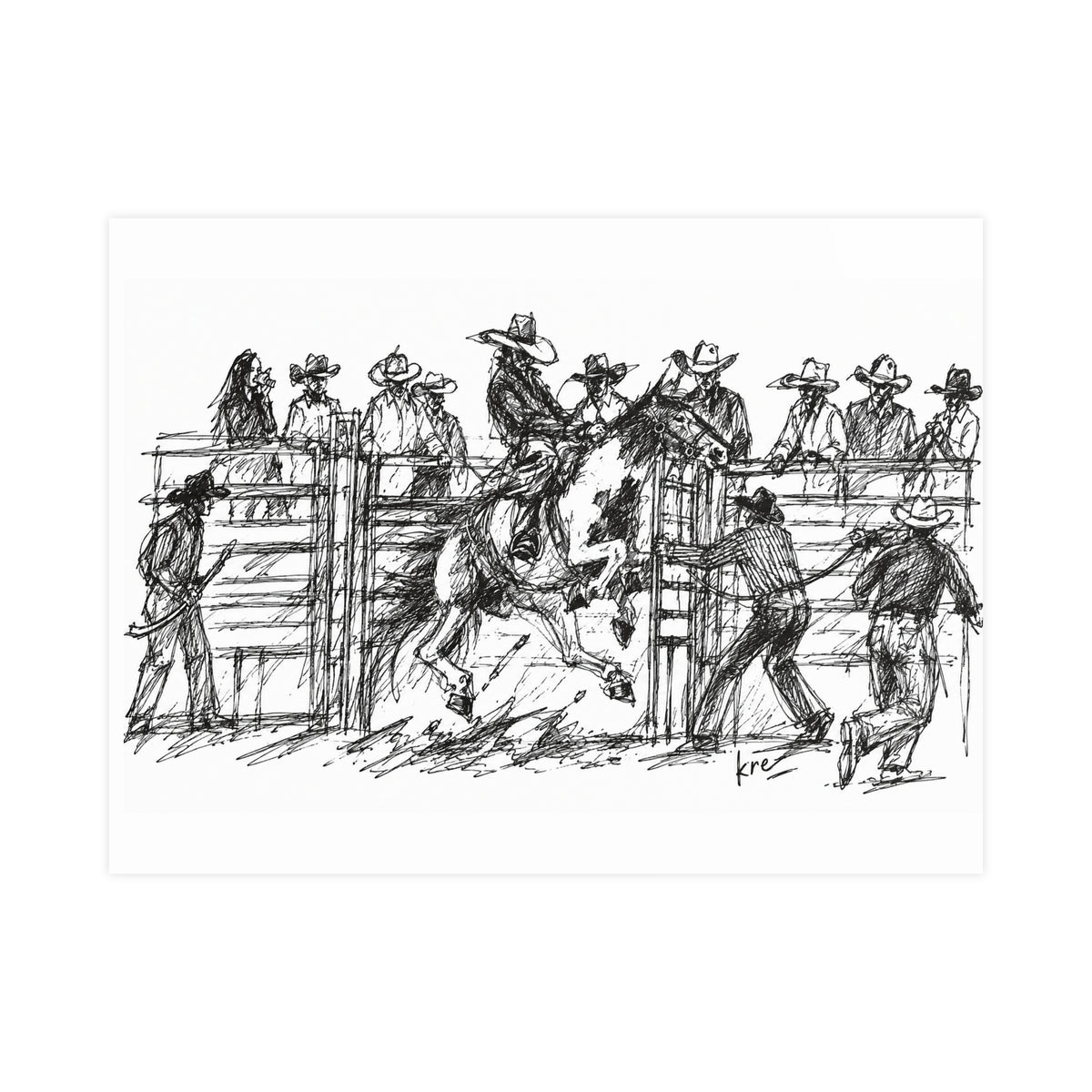Bronc rider poster