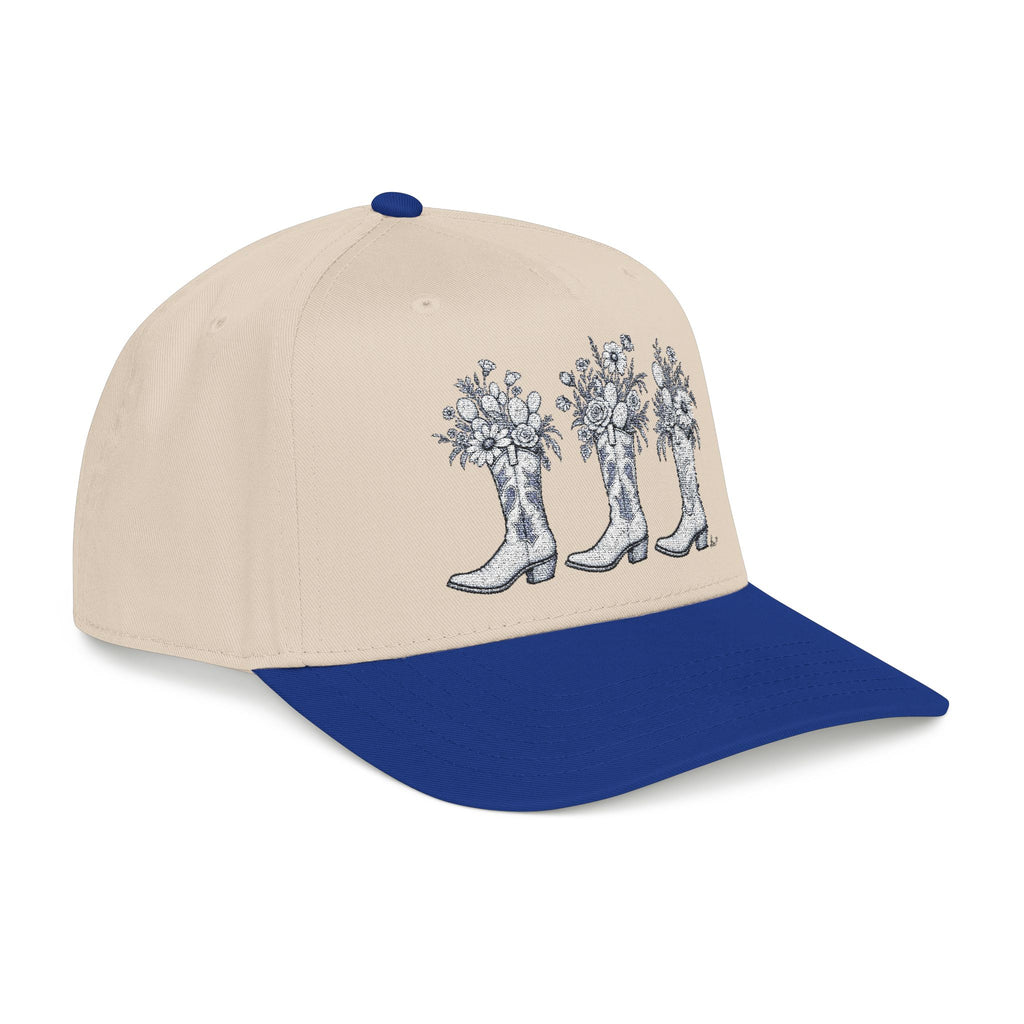 Wild boots and wild flowers Baseball Cap embroidered