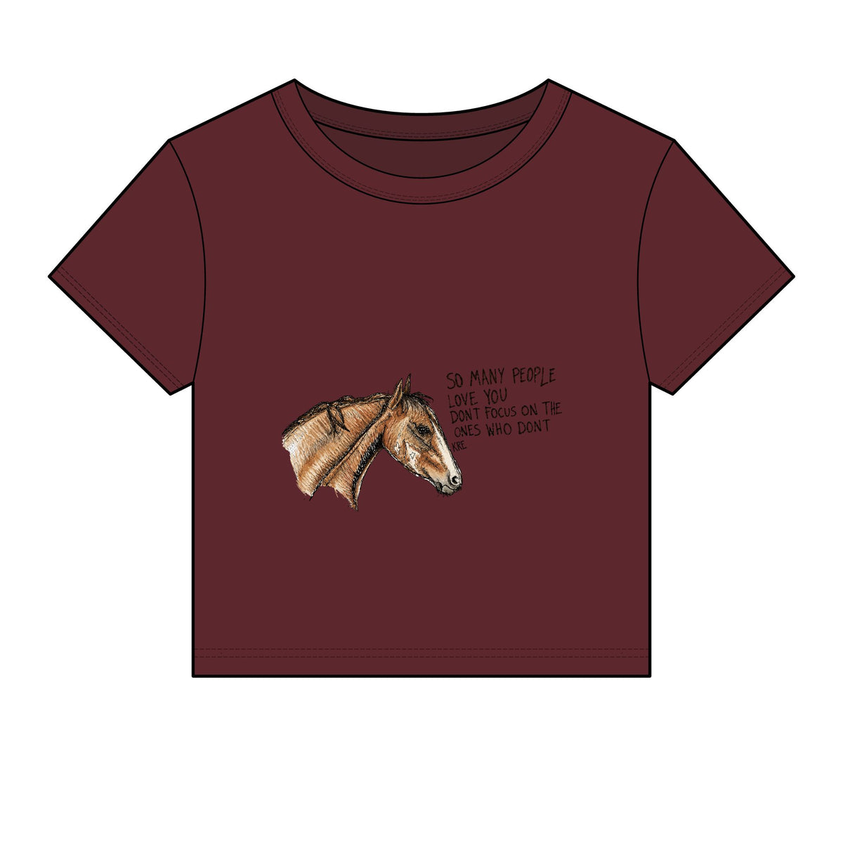 You are loved baby tee with color