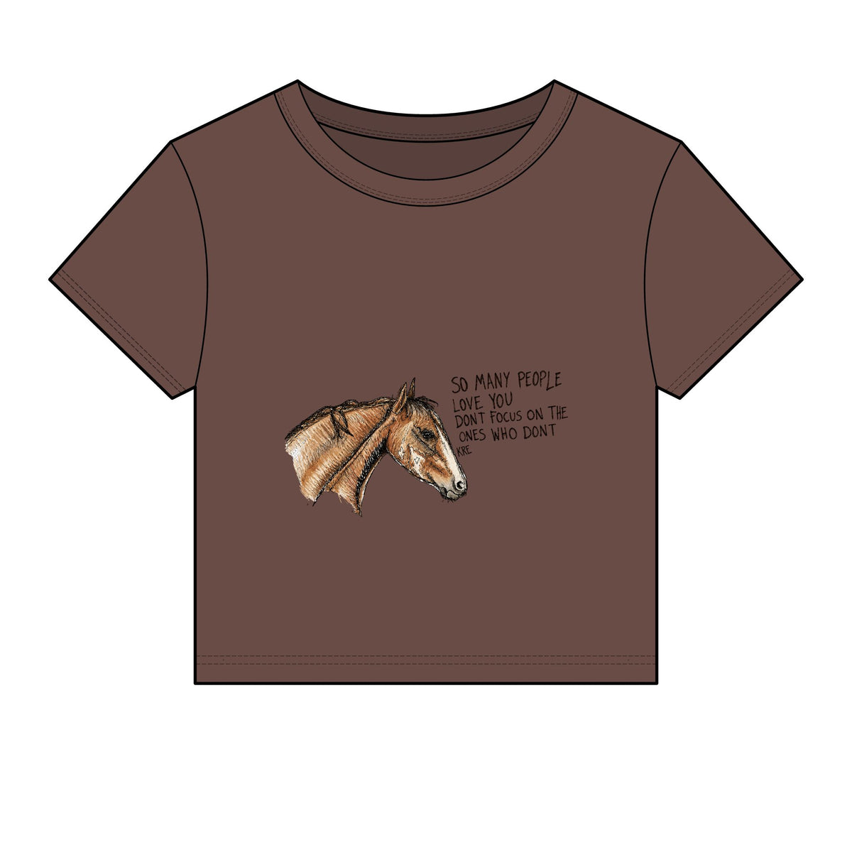 You are loved baby tee with color