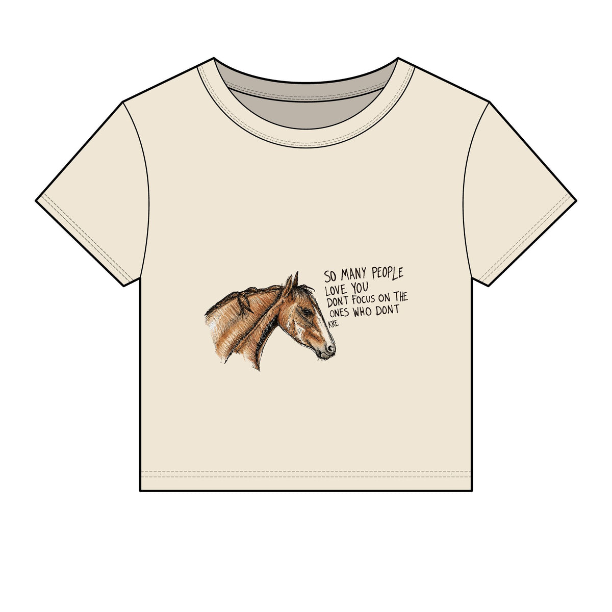 You are loved baby tee with color