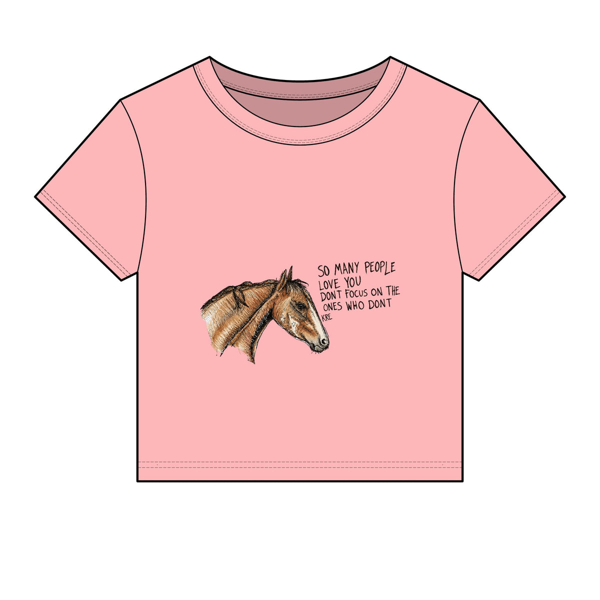 You are loved baby tee with color