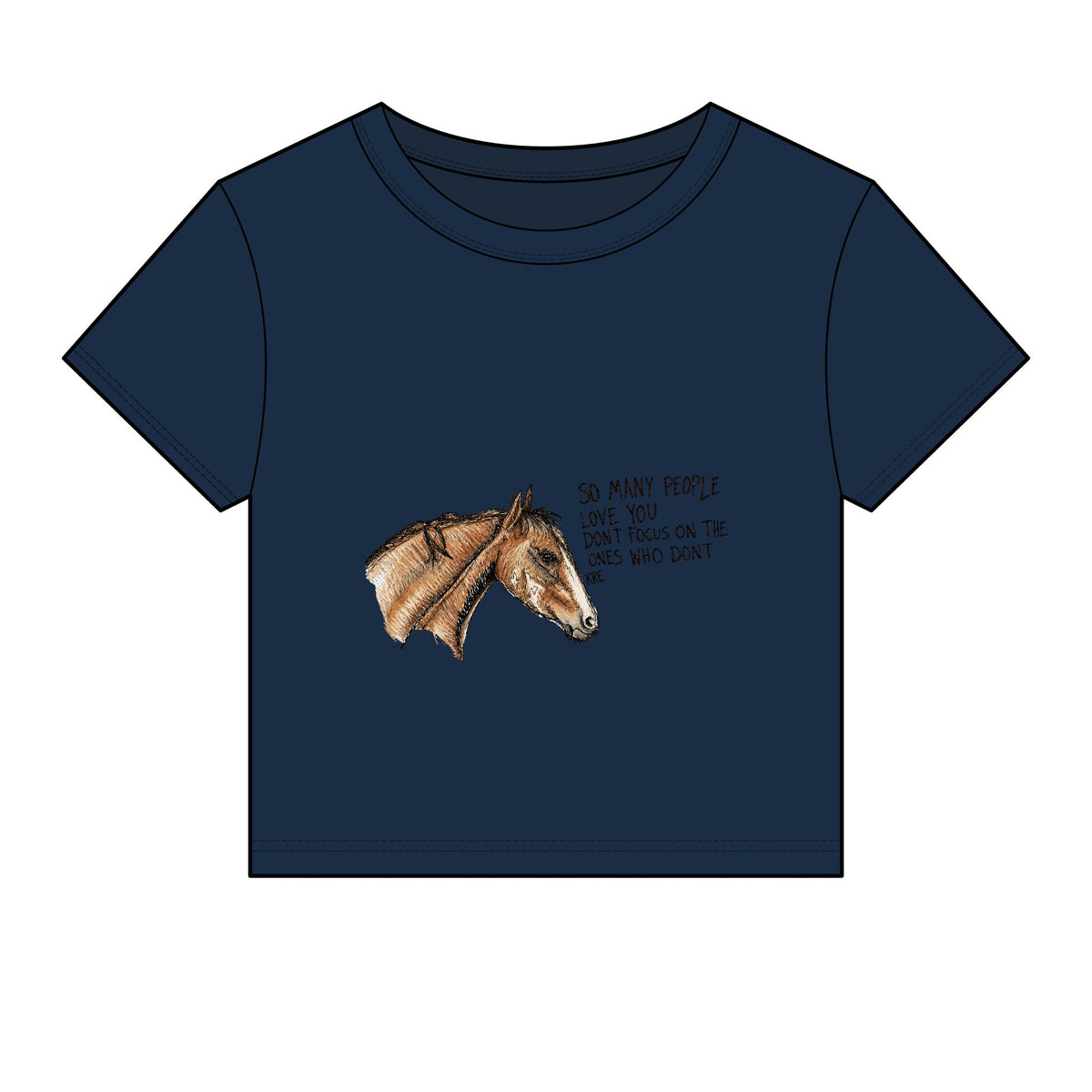 You are loved baby tee with color
