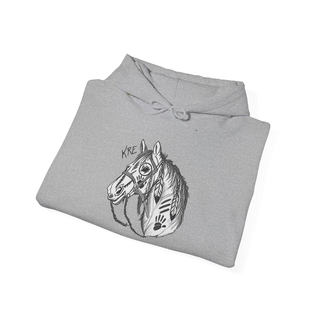 Hand drawn war pony Unisex Heavy Blend™ Hooded Sweatshirt