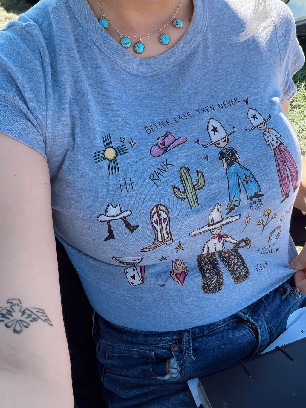 Lucky gal micro tee