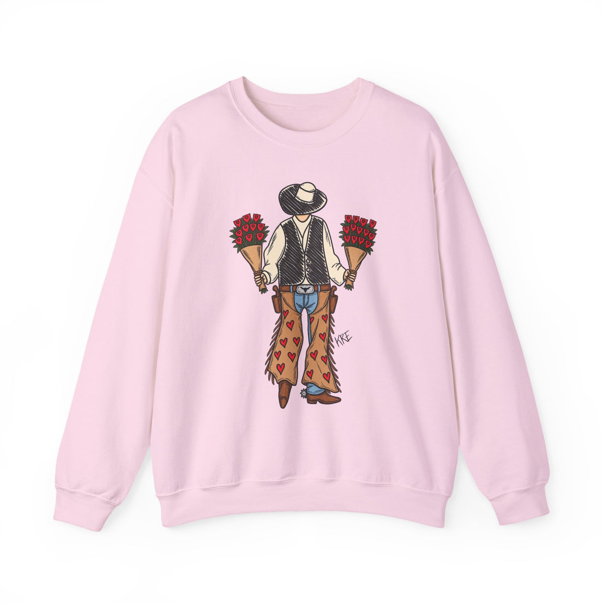 a cowboys love Crewneck Sweatshirt