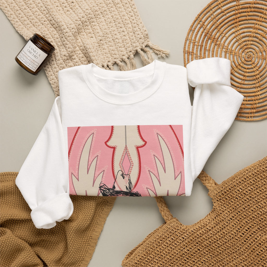 Distorted cowboy Unisex Heavy Blend™ Crewneck Sweatshirt