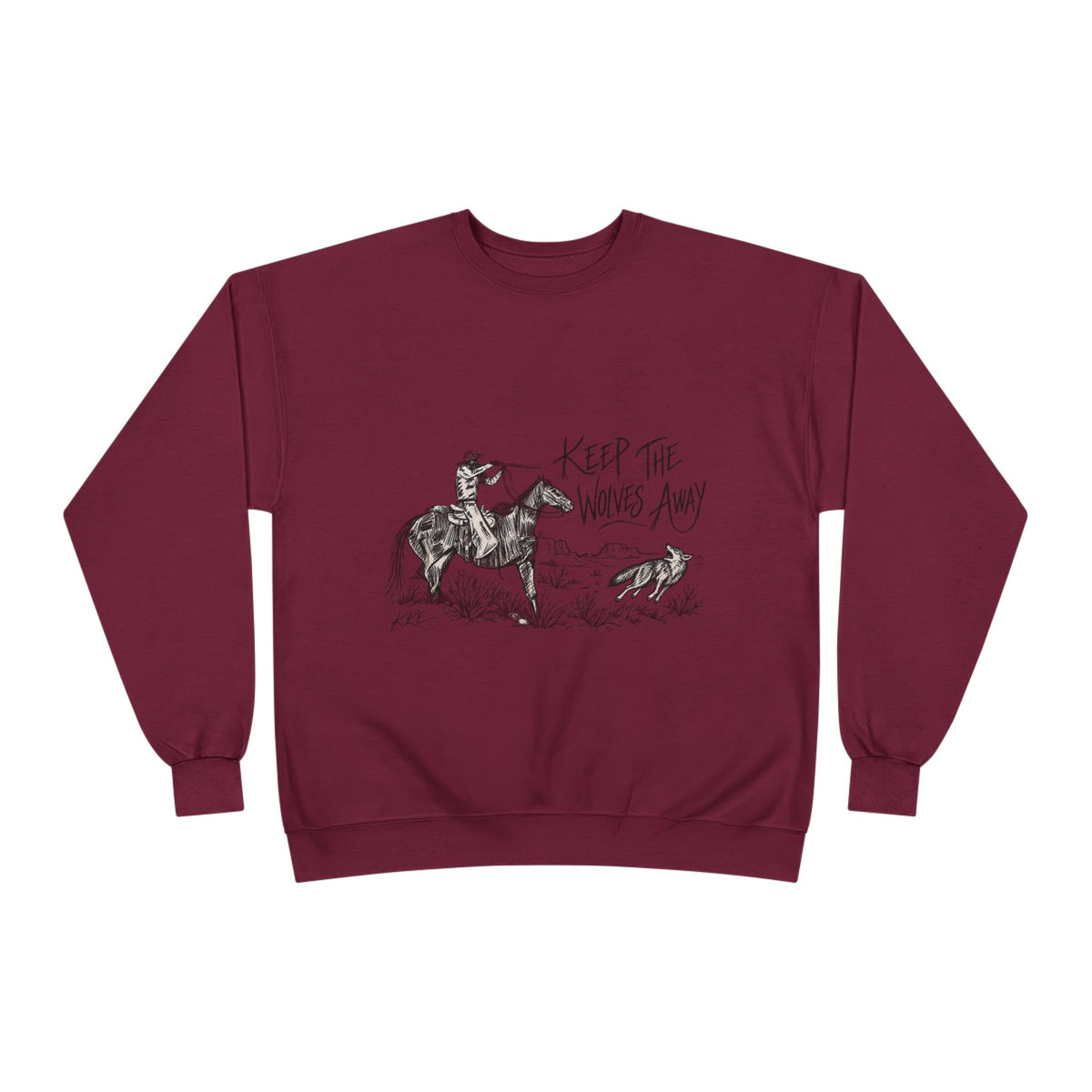 Keep the wolves away crewneck