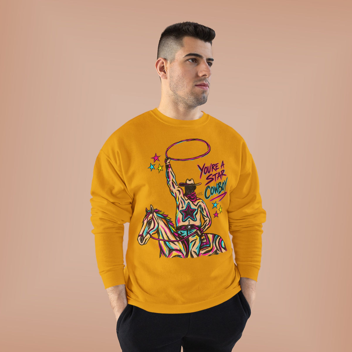 Star cowboy crewneck