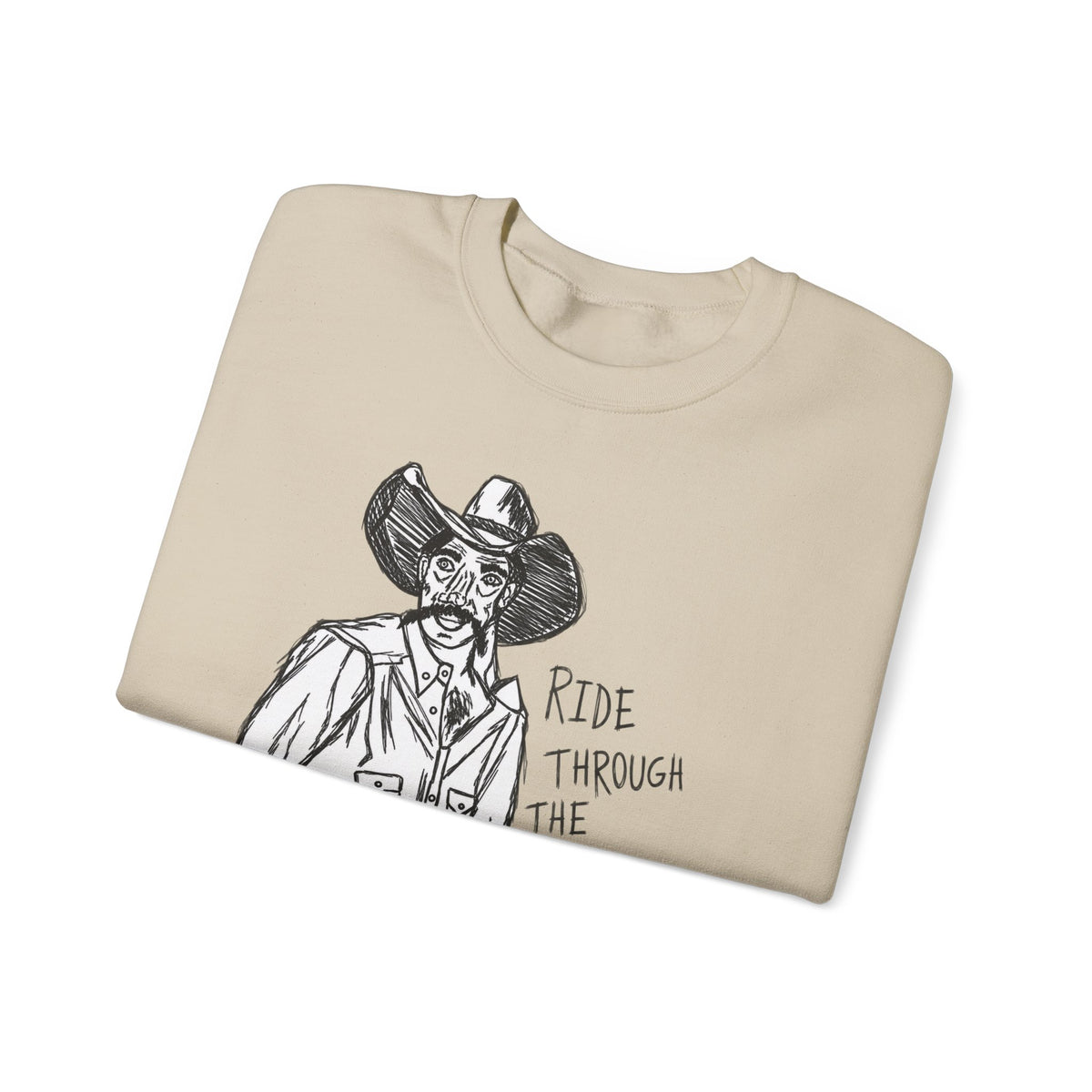 Ride through the hard days suicide prevention crewneck