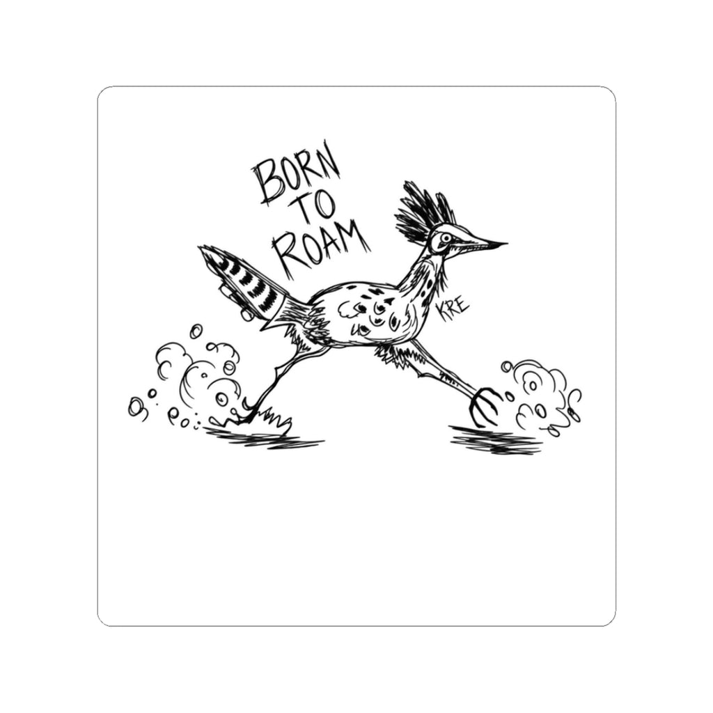 Born to roam roadrunner sticker