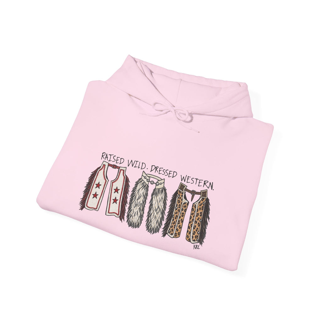 Raised wild dressed western Hooded Sweatshirt