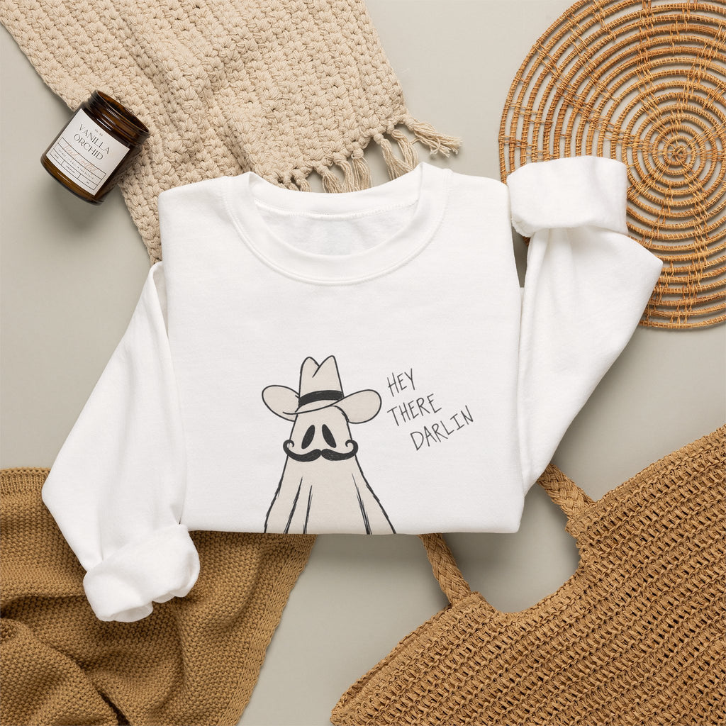 Ghosting cowboy Crewneck Sweatshirt 
Fall drop