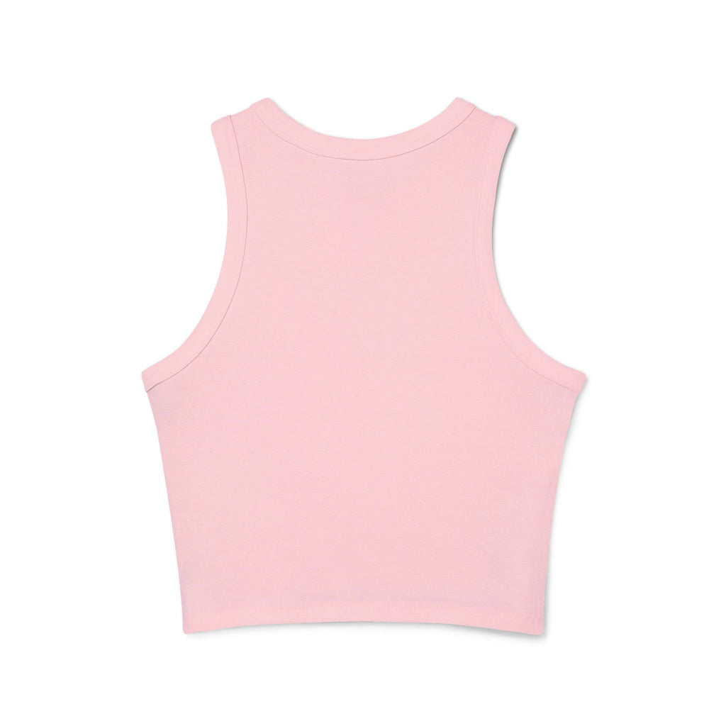Women's Micro Rib Racer Tank Top water color bullrider
