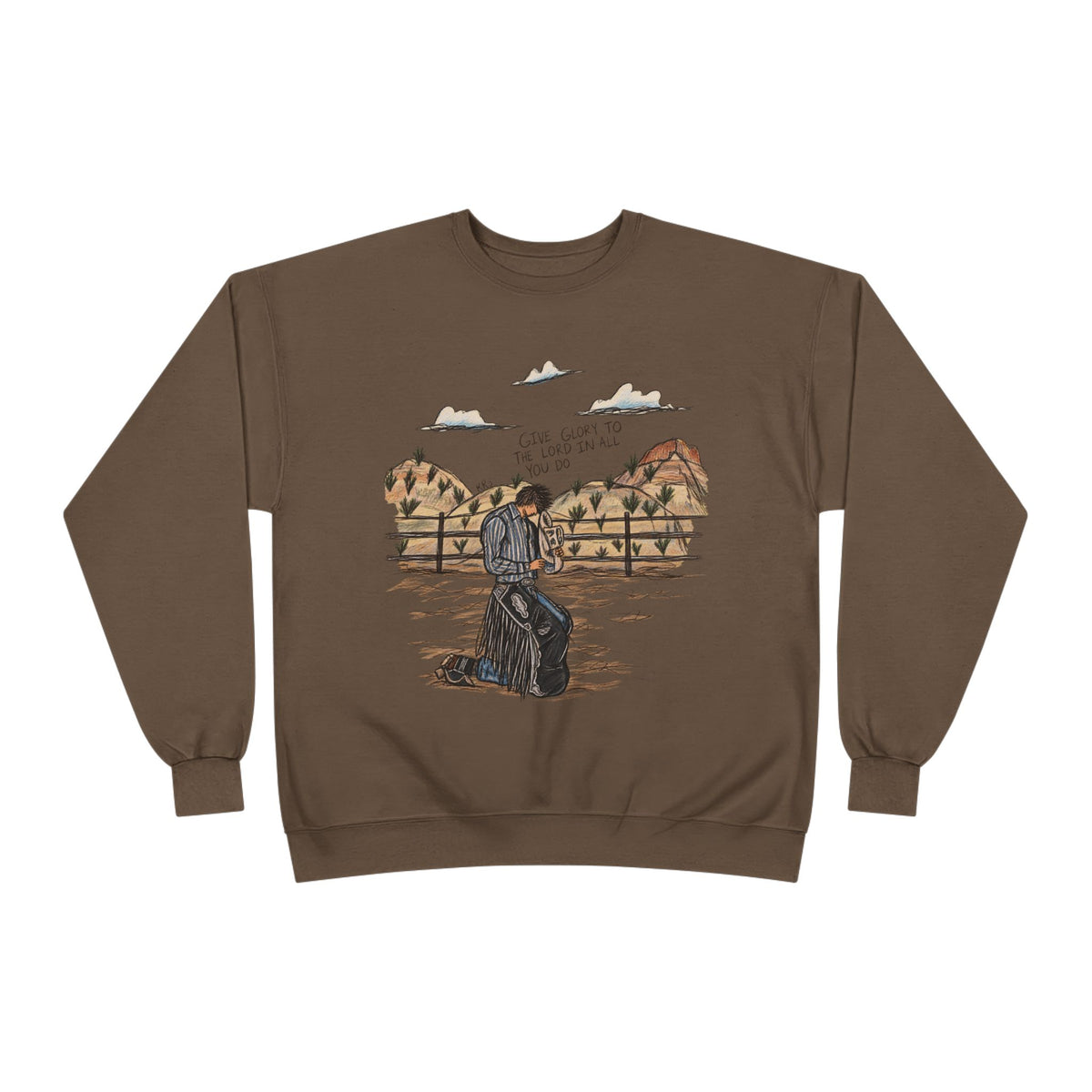 Give glory to the Lord crewneck