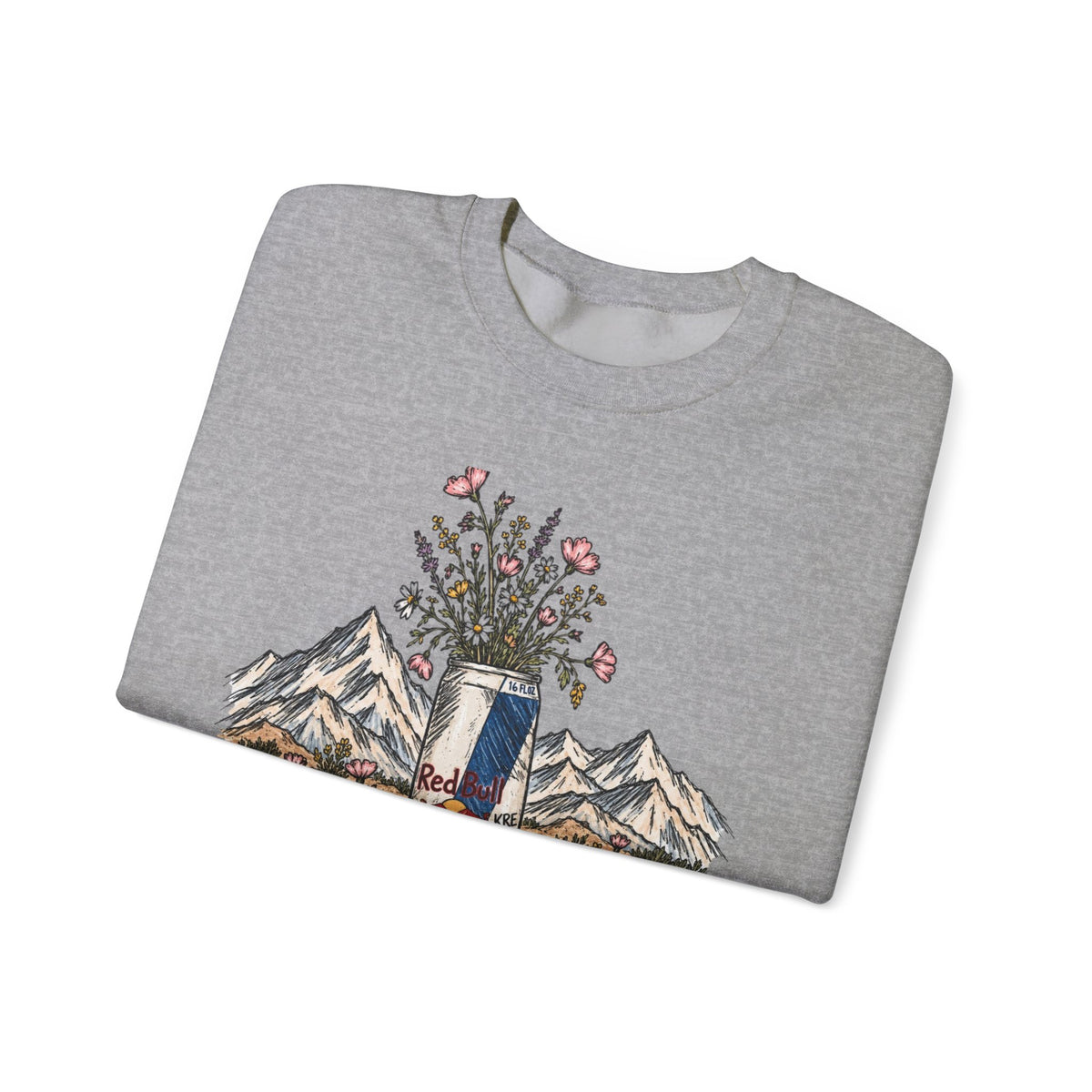 Wild flowers and wild drinks crewneck