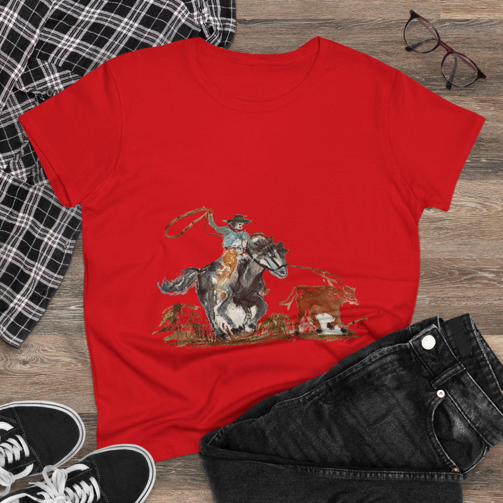 Roper cotton tee watercolor Paula Emry-burtt
